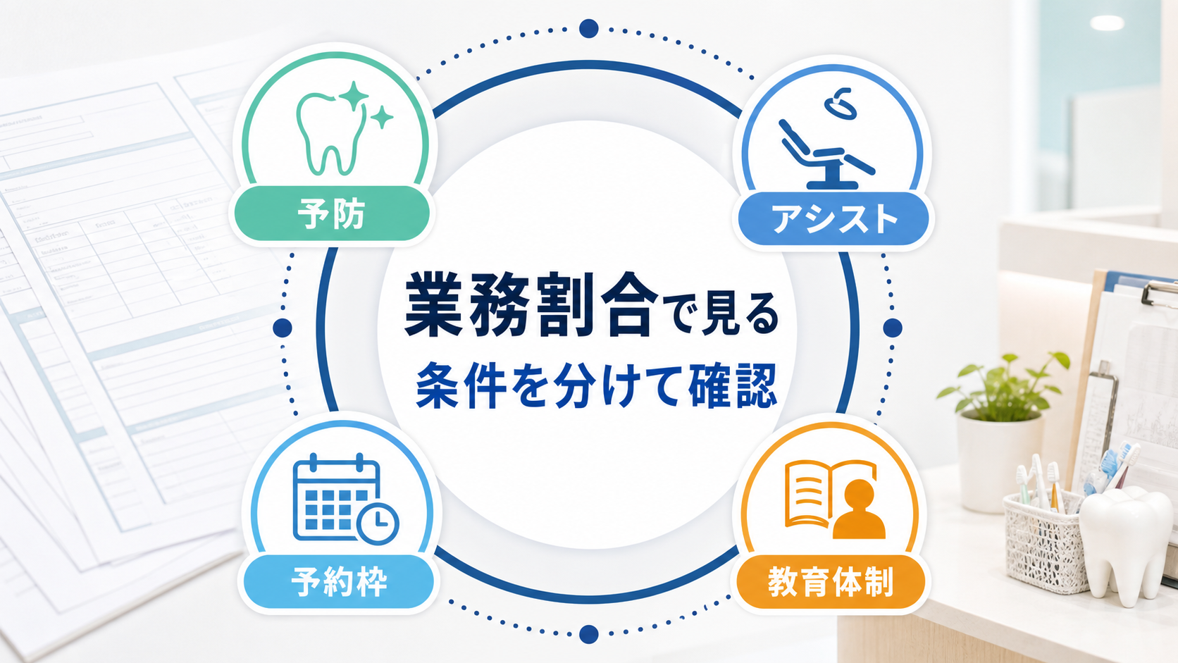 歯科衛生士求人は予防、アシスト、予約枠、教育体制を分けて確認する要約画像
