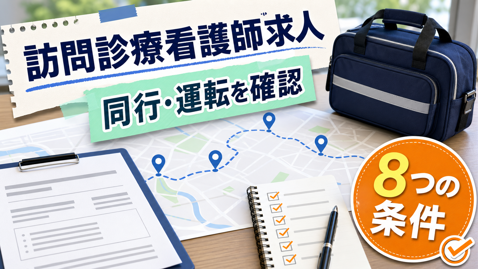 訪問診療クリニック看護師求人を探す前に同行、運転、オンコール、教育体制を整理するアイキャッチ画像