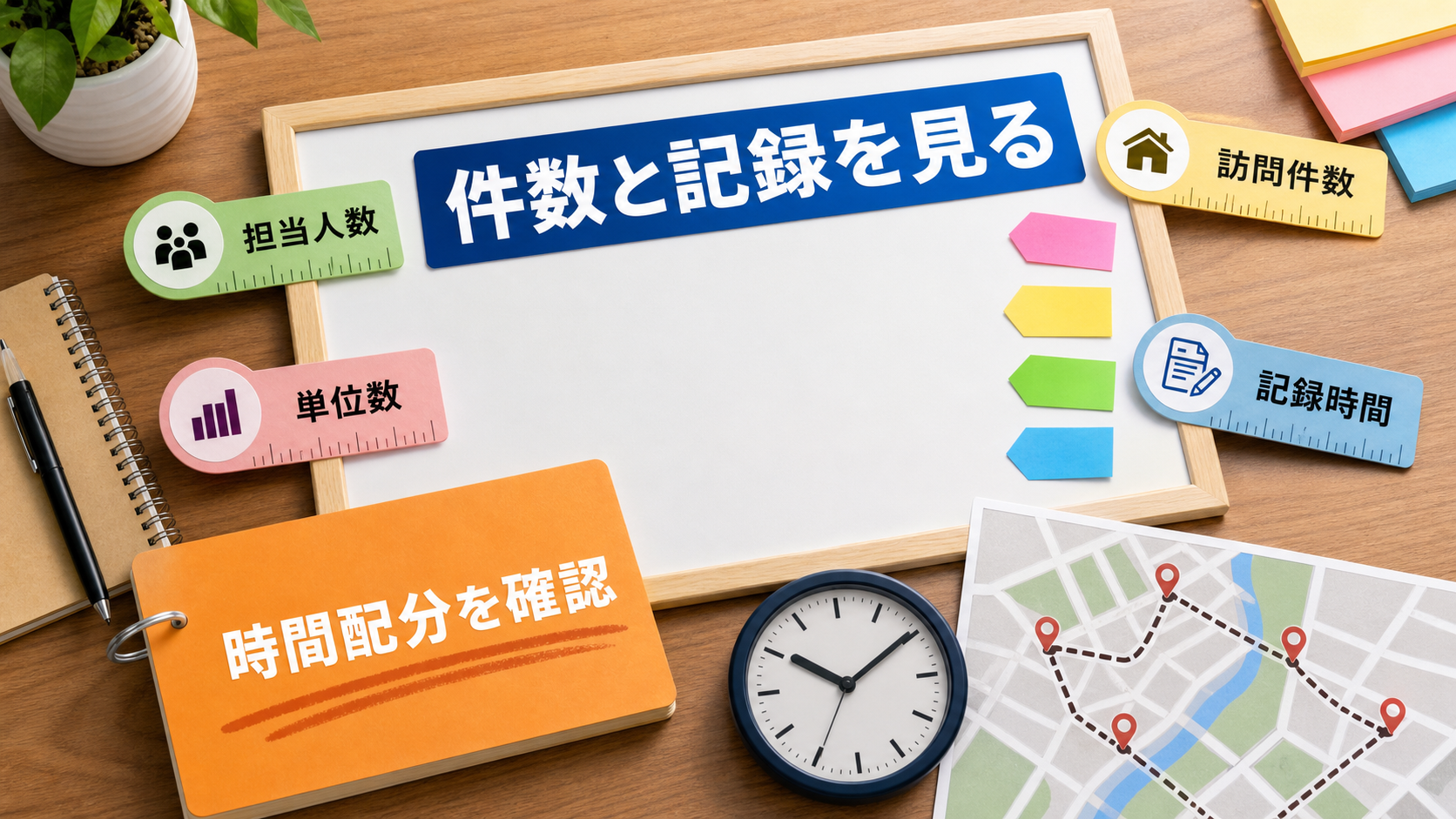 言語聴覚士求人で担当人数、単位数、訪問件数、記録時間、会議時間を確認する要約画像